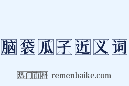 脑袋瓜子近义词是什么意思的图片